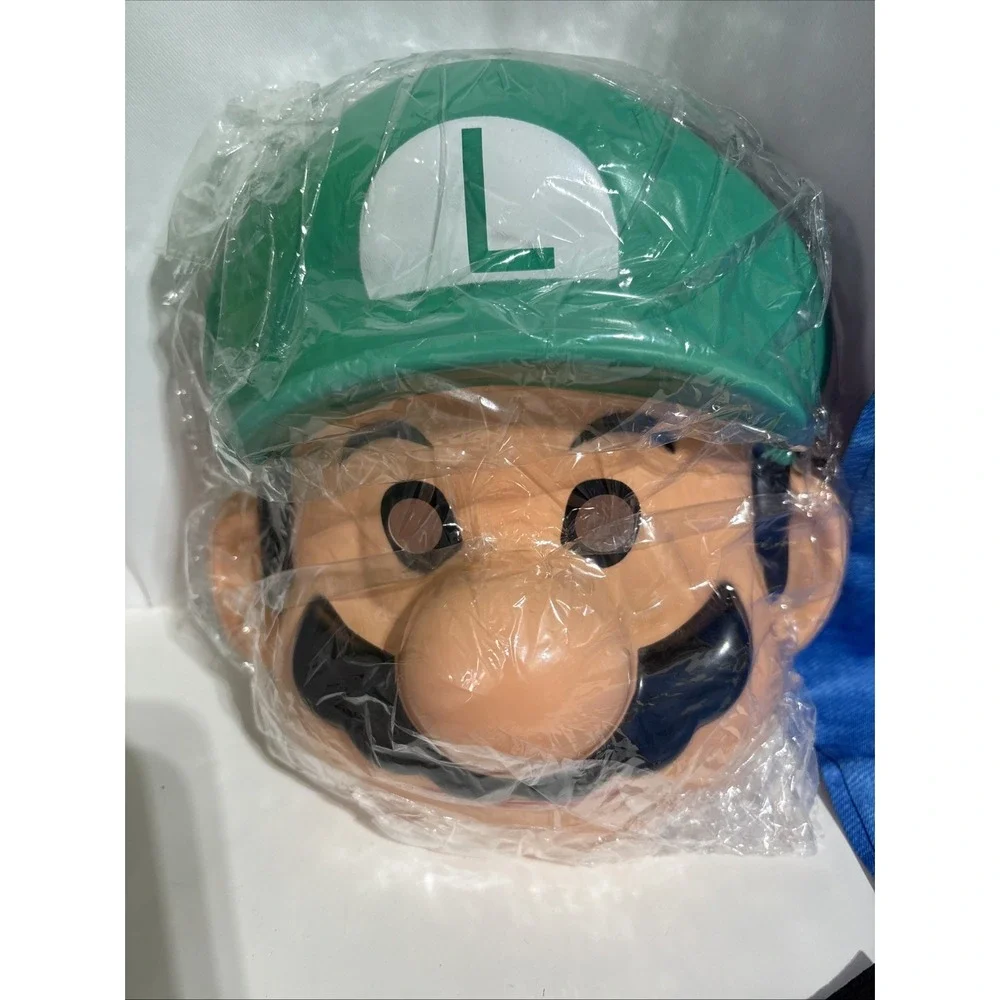 Super MARIO Kids Luigi Costume‎ Size S Halloween Dress Up New
